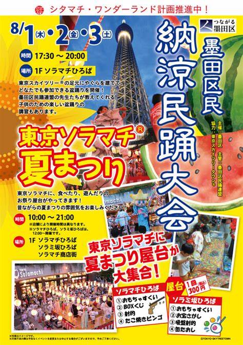 東京ソラマチ夏祭り・墨田区民納涼民踊大会